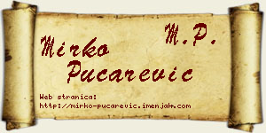 Mirko Pucarević vizit kartica